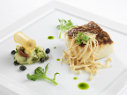 Olive Oil Poached Sea Bream with Enoki Mushrooms