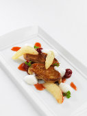 Pan Seared Foie Gras Escalope with Poached Pear