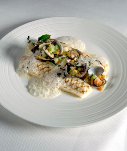 Chef Henk Savelberg: Grilled Fillet of Dover Sole with Clams & Compote of Evennes Onions