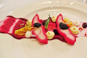 Ryan O'Flynn's Sturgeon with textures of Beets and Caviar 2015