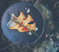 King Oyster Mushrooms with Salmon Roe